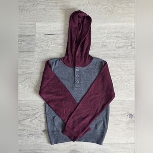 Kids Gray and Burgundy Sweater